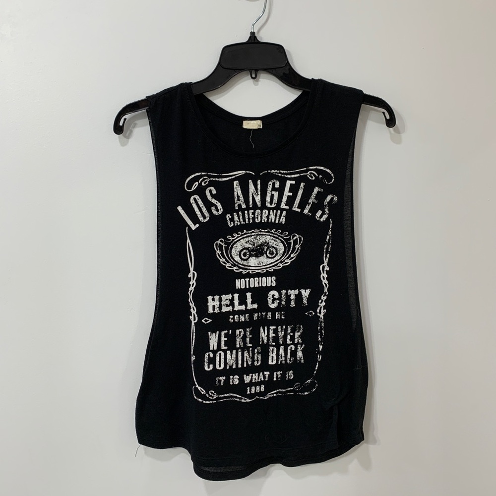 Black Muscle Tee